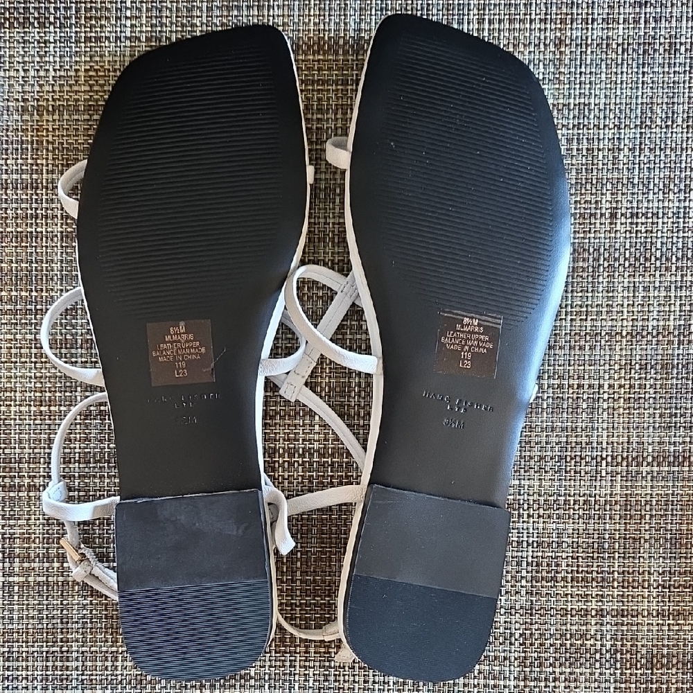 Marc Fisher White Marris Sandals - Picture 7 of 9